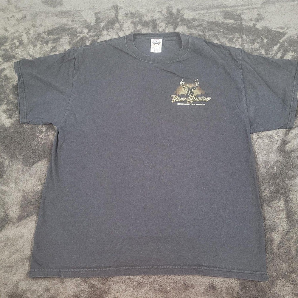 Vintage Y2K Buckwear Deer Hunter Dominate The Woods Men's Graphic Tee Size L